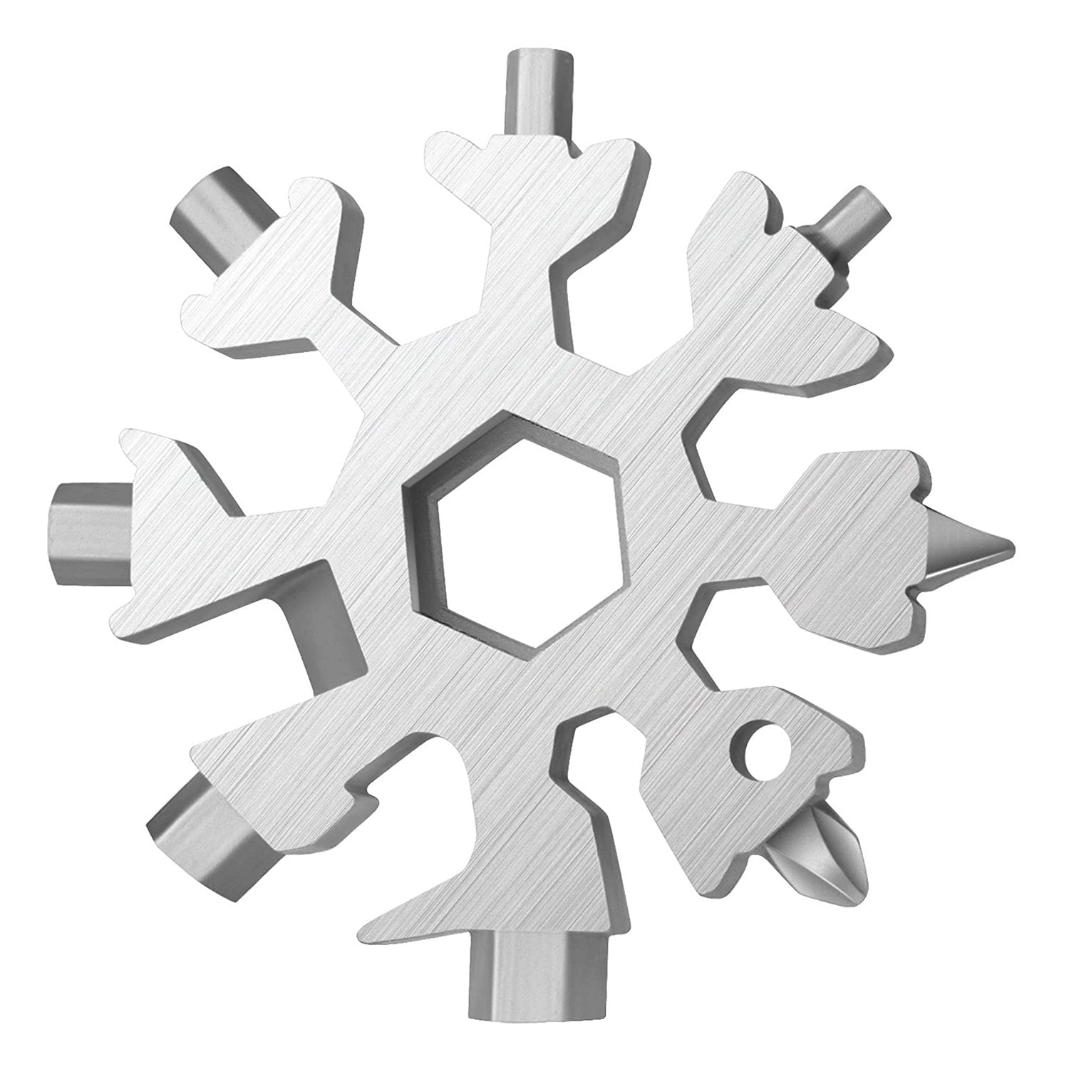 Durable 18-in-1 Snowflake Multi-Tool – Bottle Opener & Screwdriver Wrench Kit signaturekarts