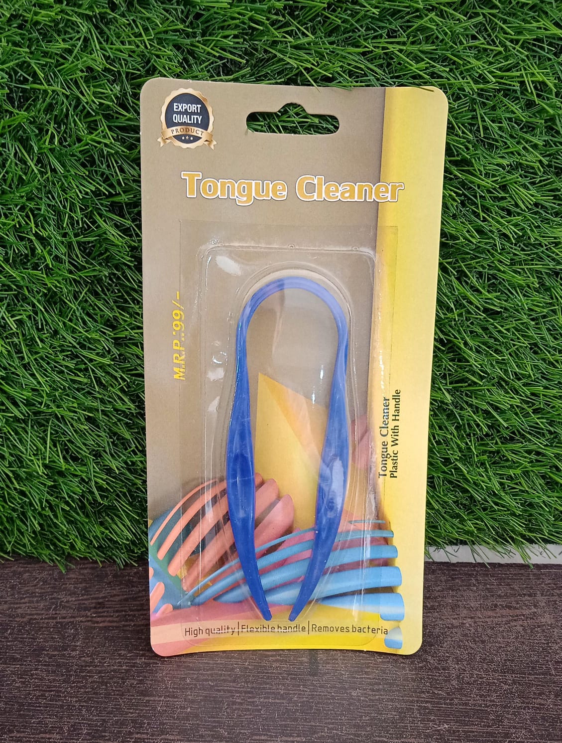 Plastic Tongue Cleaner For Kids & Adults | Tongue Scraper For Bad Breath, Maintain Oral Hygiene for Daily Use | for Fresh Breath & Bacteria Removal | Improved Taste Plastic With Handle Tongue Cleaner (1 Pc ) signaturekarts