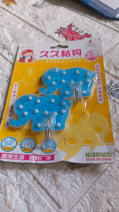 Strong Self-Adhesive Hooks (2 Pc): Heavy Duty, Waterproof, Multipurpose signaturekarts