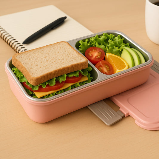 BPA-Free Snack Pack-2 Lunch Box – 2-Compartment Signature kart