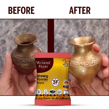 Shining Powder Cleans Polishes Copper Brass Silver Aluminum Iron Steel Removes 200 GM signaturekarts