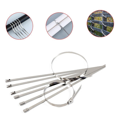 Stainless Steel Cable TIE  (4.6x100MM / 10 pcs Set) Signaturekarts