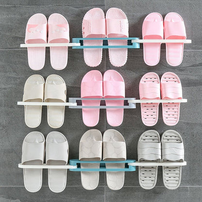 Multifunction Folding Slippers / Shoes Hanger Organizer Rack signaturekarts