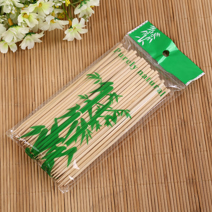 Natural Bamboo Wooden Skewers / BBQ Sticks for Barbeque and Grilling signaturekarts