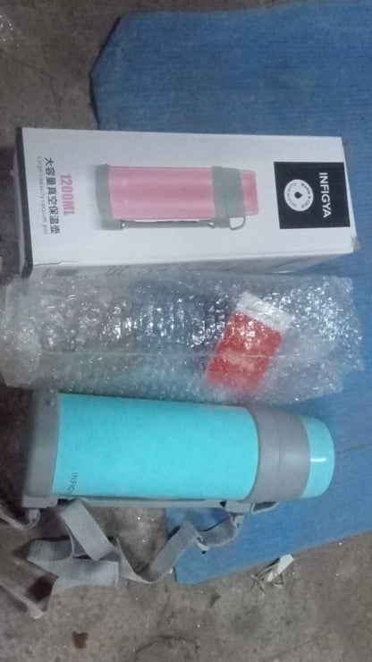 Stainless Steel Vacuum Bottle – 1200 ML Double-Wall Insulated Travel Bottle signaturekarts