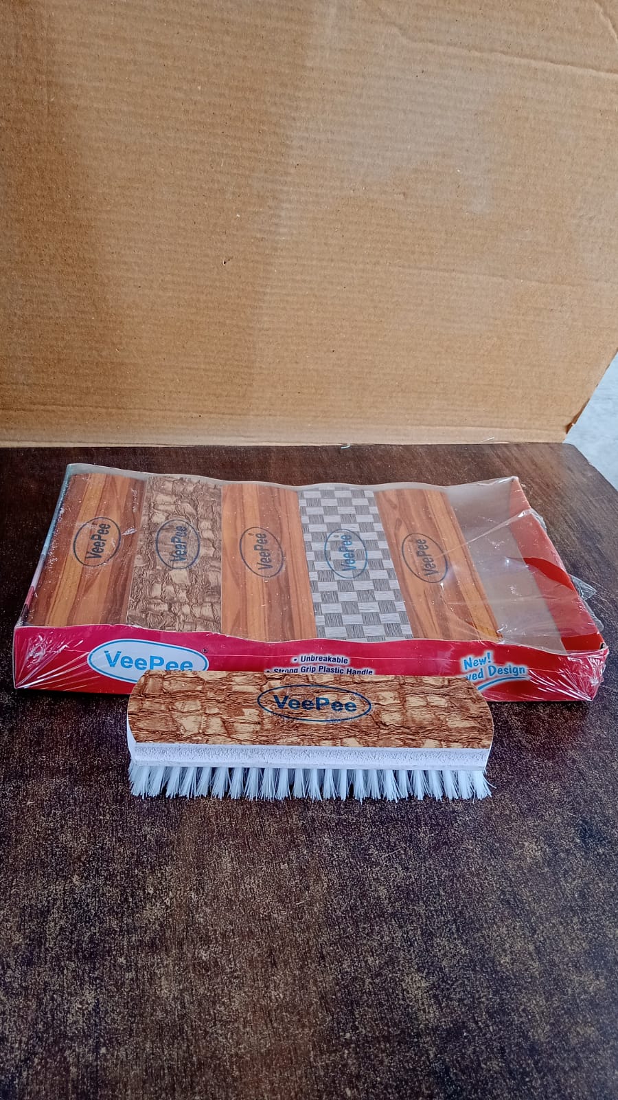 Veepee 6-Piece Washing and Cleaning Scrub Brush Set – (Multi-Color Bristles) Signature Kart