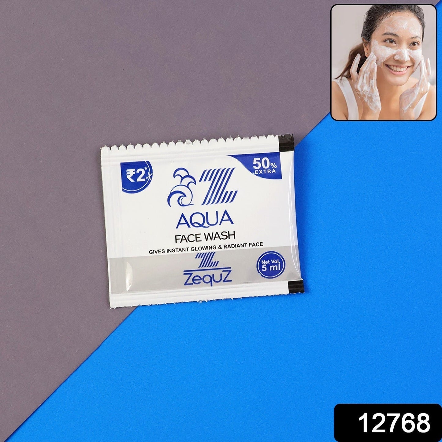 Zequz Aqua Face Wash Sachet (5 ML / 1 Pc) The Morsignaturekarts