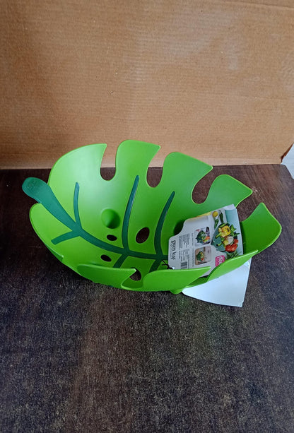 Supermom Leaf-Shaped Plastic Fruit Basket (1 Pc) Signature Kart