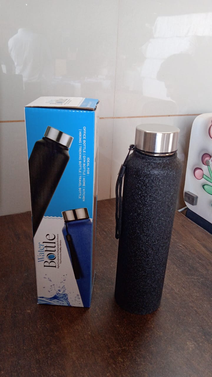 Stainless Steel Double Wall Vacuum-Insulated Drink Water Bottle (1000 ML Approx) Signature kart