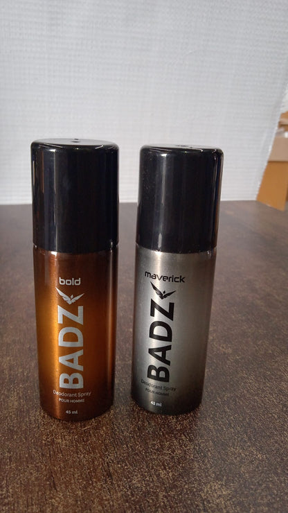 BADZ Premium Deodorant Body Spray for Men (1 Pc / Mixed Fragrance / 45 ML) Signature Kart