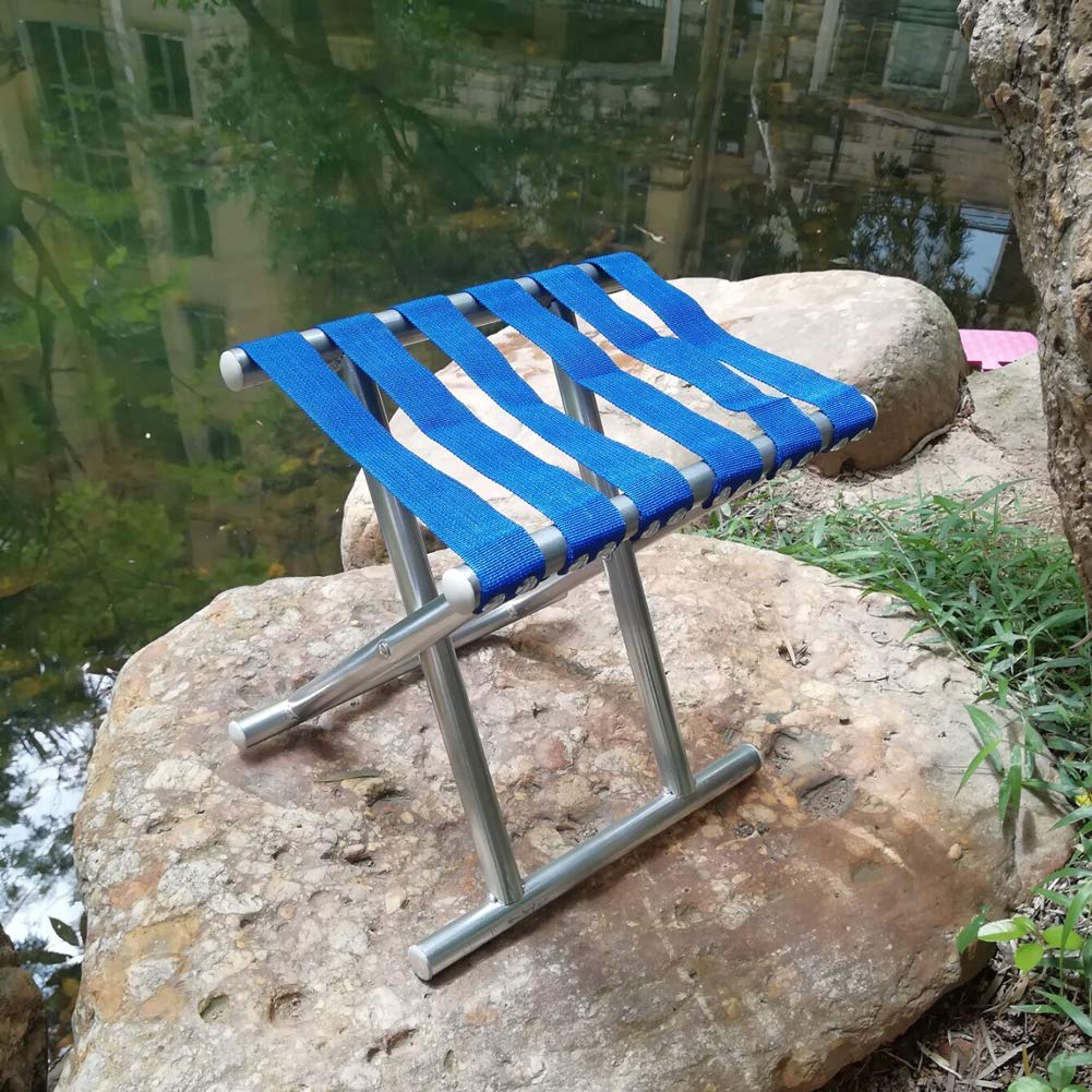 Folding Travel Stool Portable Outdoor Chair for Fishing Hiking & Picnic (1 Pc) signaturekarts
