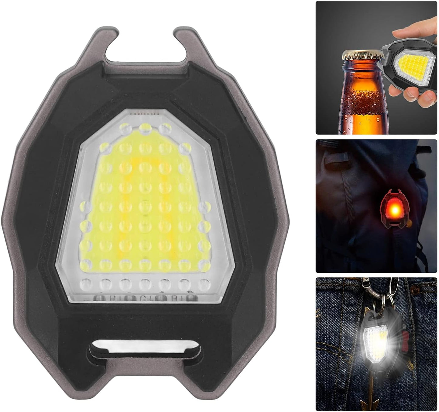 Triangular Camping Flashlight with Lighter – 6 Modes, 3 Colors, Waterproof Signaturekarts