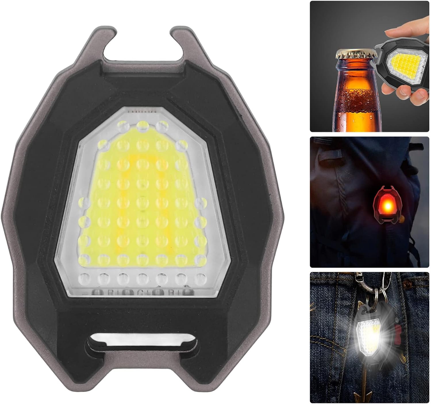 Triangular Camping Flashlight with Lighter – 6 Modes, 3 Colors, Waterproof Signaturekarts