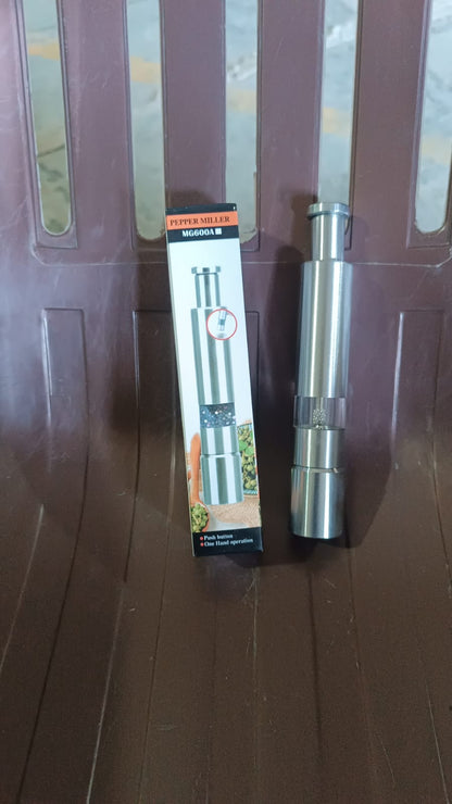 Stainless Steel Thumb Presser Salt and Pepper Grinder (1 Pc) Signaturekarts