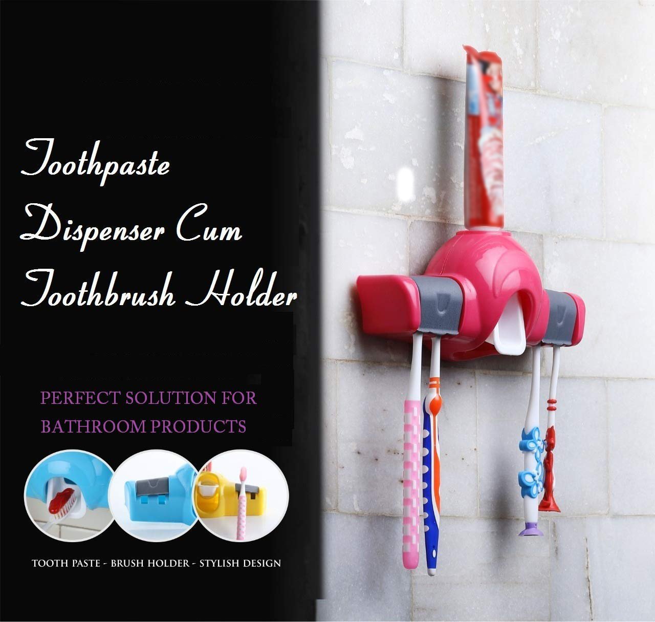 Automatic Push Toothpaste Squeezer Dispenser signaturekarts