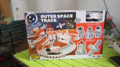 Outer Space Race Track Set for Kids Toys (1 Set) signaturekarts