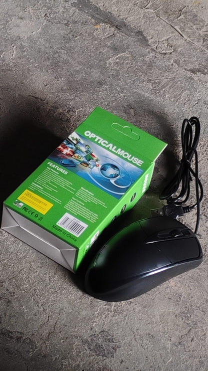 Computer / Laptop Wired Optical Mouse, M- 045 (1 Pc) Signaturekarts