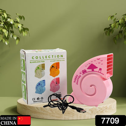 Cute USB Mini Fan: Bright, Quiet & Portable for Your Desk (Battery Not Included) signaturekarts
