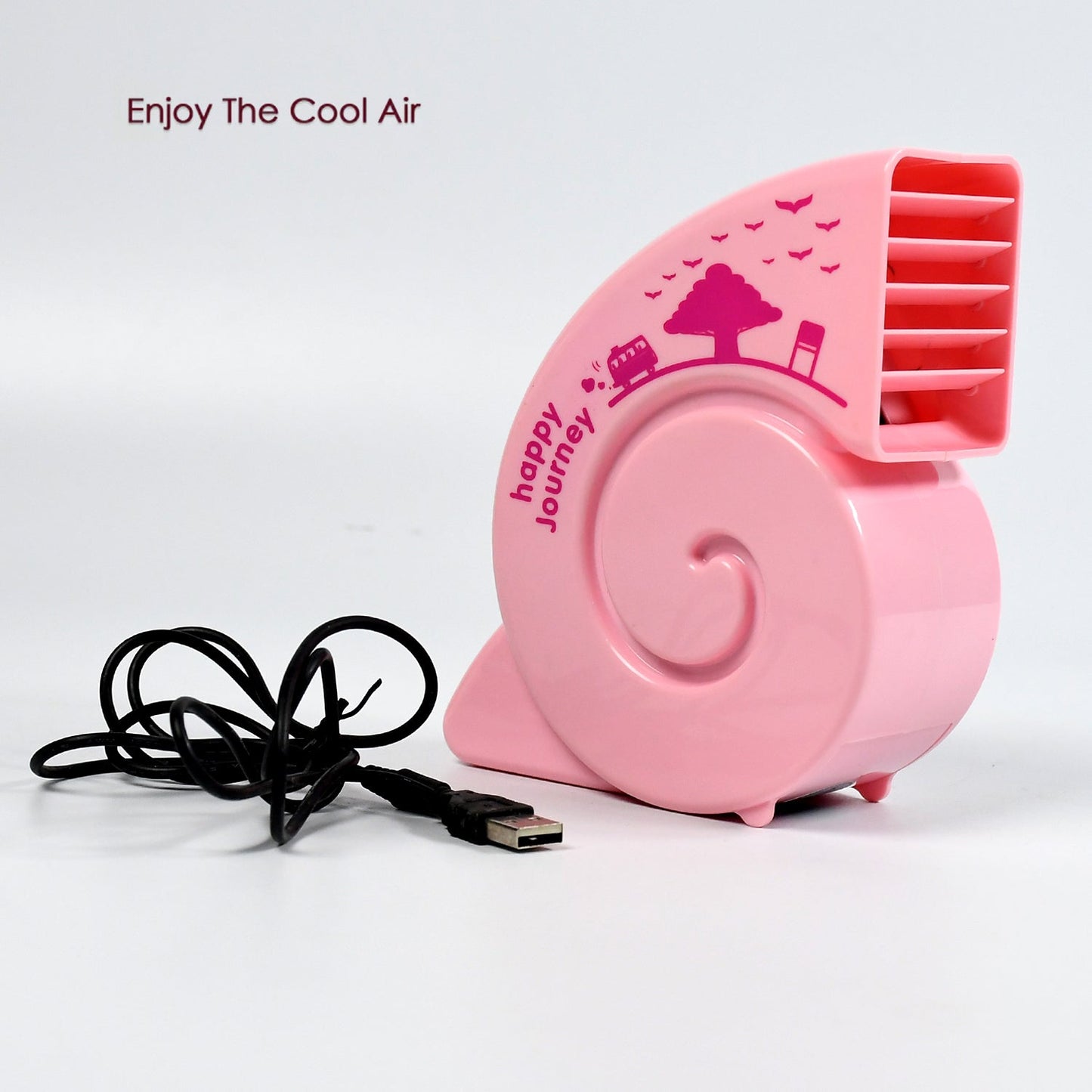 Cute USB Mini Fan: Bright, Quiet & Portable for Your Desk (Battery Not Included) signaturekarts