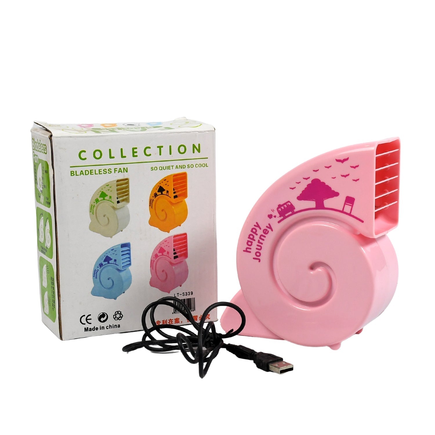 Cute USB Mini Fan: Bright, Quiet & Portable for Your Desk (Battery Not Included) signaturekarts
