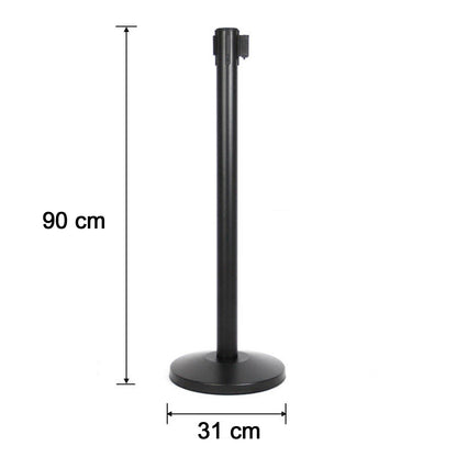 Heavy Duty Retractable Belt Crowd Control Pole with Sturdy Base – 1 Pc The Morsignaturekarts