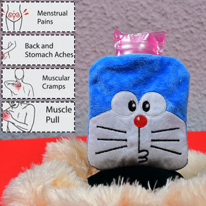 Doremon Hot Water Bag for Pain Relief & Warmth with Cover Signaturekarts