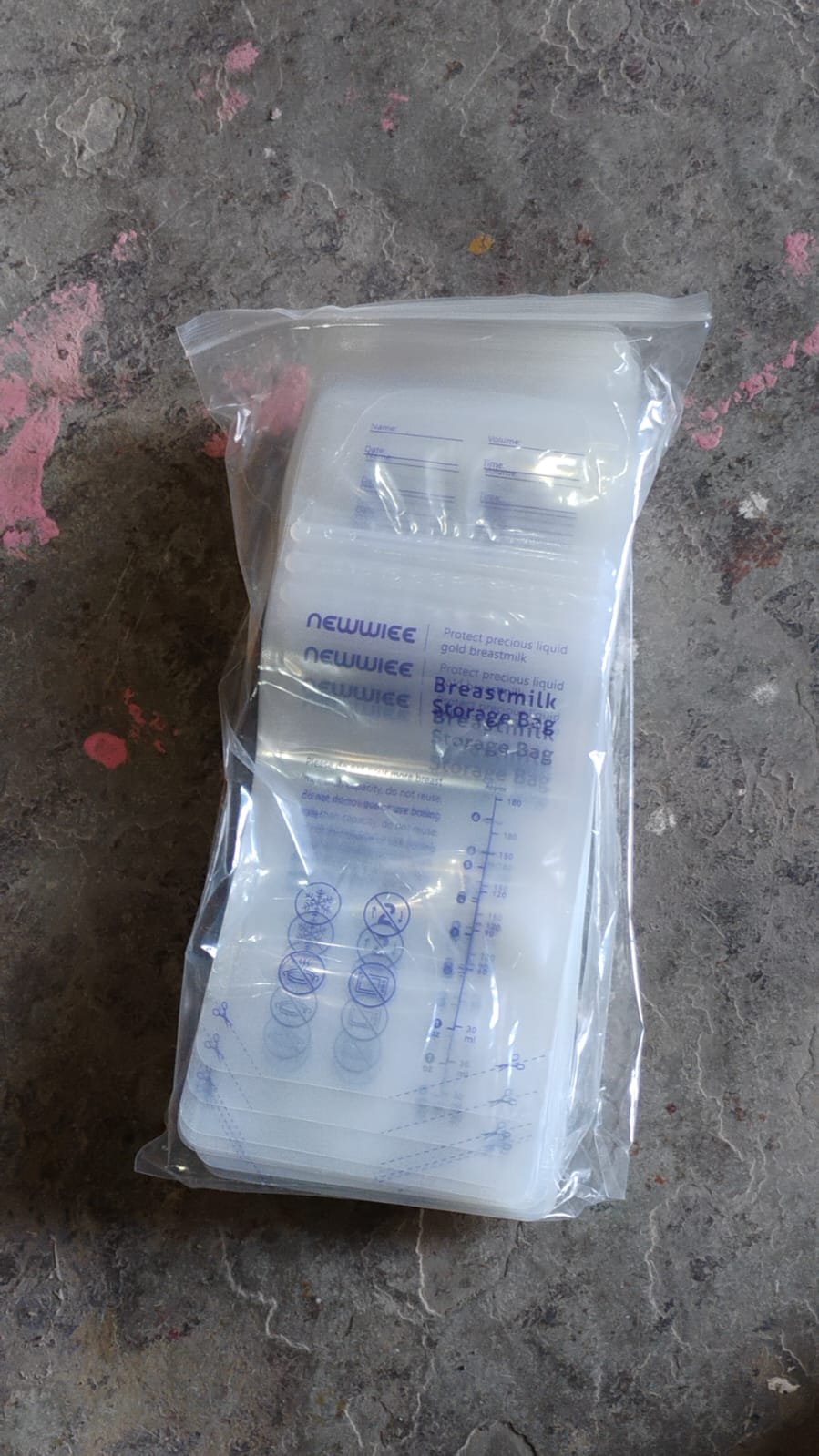 Breastmilk Storage Bags, Double Zipper Seal (60 Pcs Set) Signaturekarts