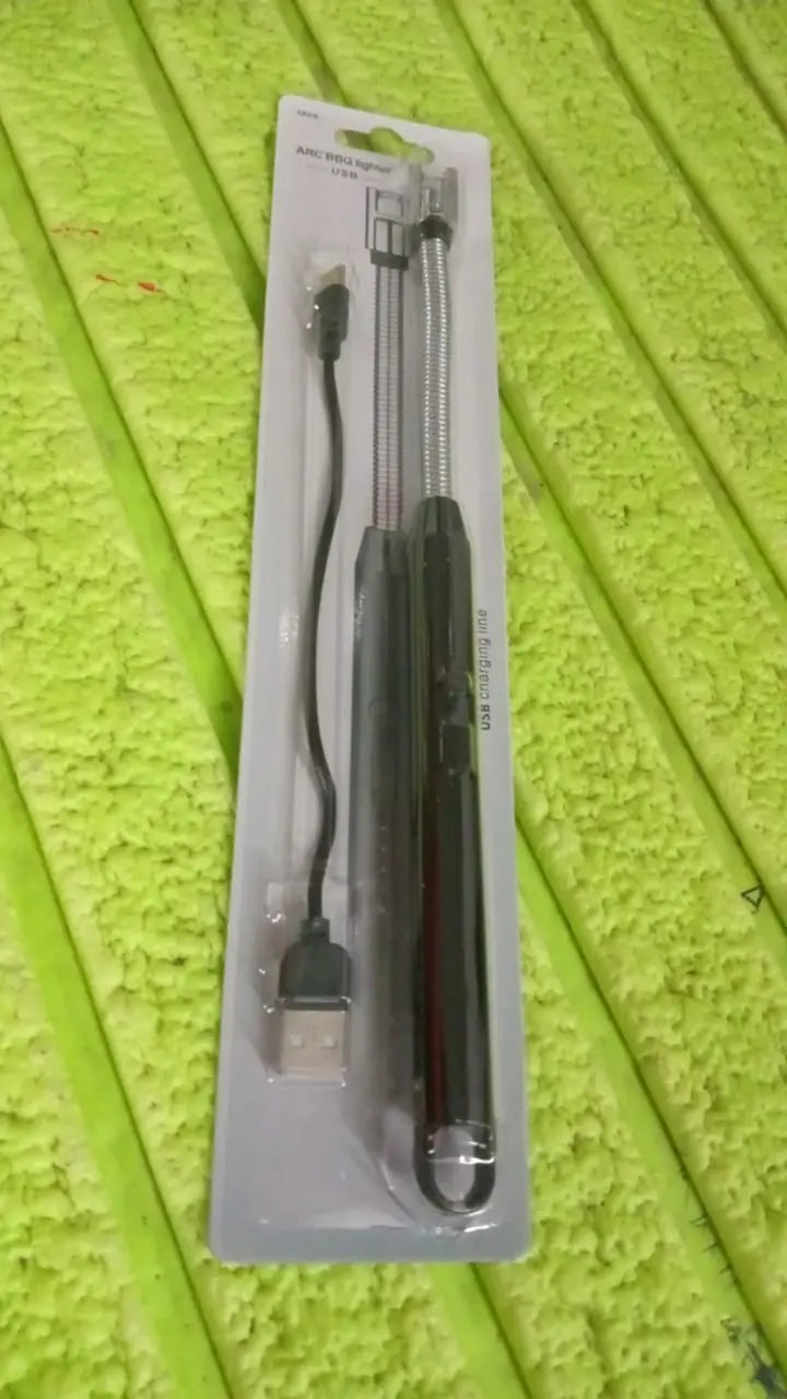 Long Flexible USB Rechargeable Electric Arc Lighter – Windproof, Flameless Plasma signaturekarts