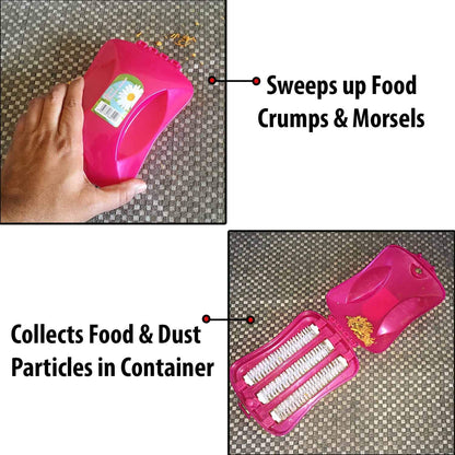 Plastic Handheld Carpet Roller Brush Cleaning with Dust Crumb Collector, Wet, and Dry Brush signaturekarts
