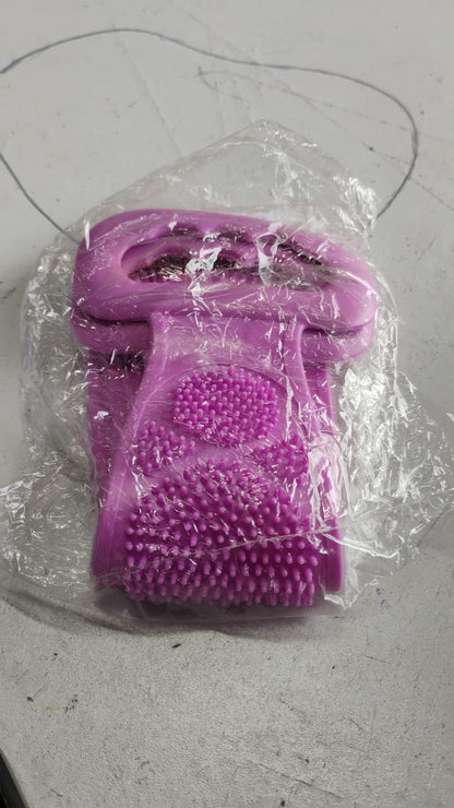 Silicone Body Back Scrubber Double Side Bathing Brush for Skin Deep Cleaning Your Brand