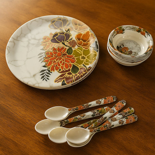 Dream 18-Piece Plastic Dinner Set signaturekarts