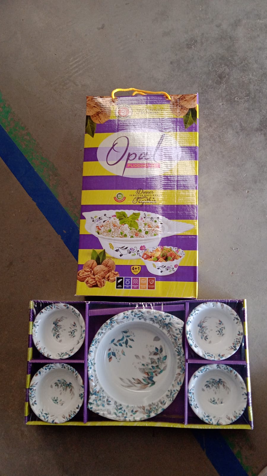 5 Pc Pudding Set used as a cutlery set for serving food purposes and sweet dishes Your Brand
