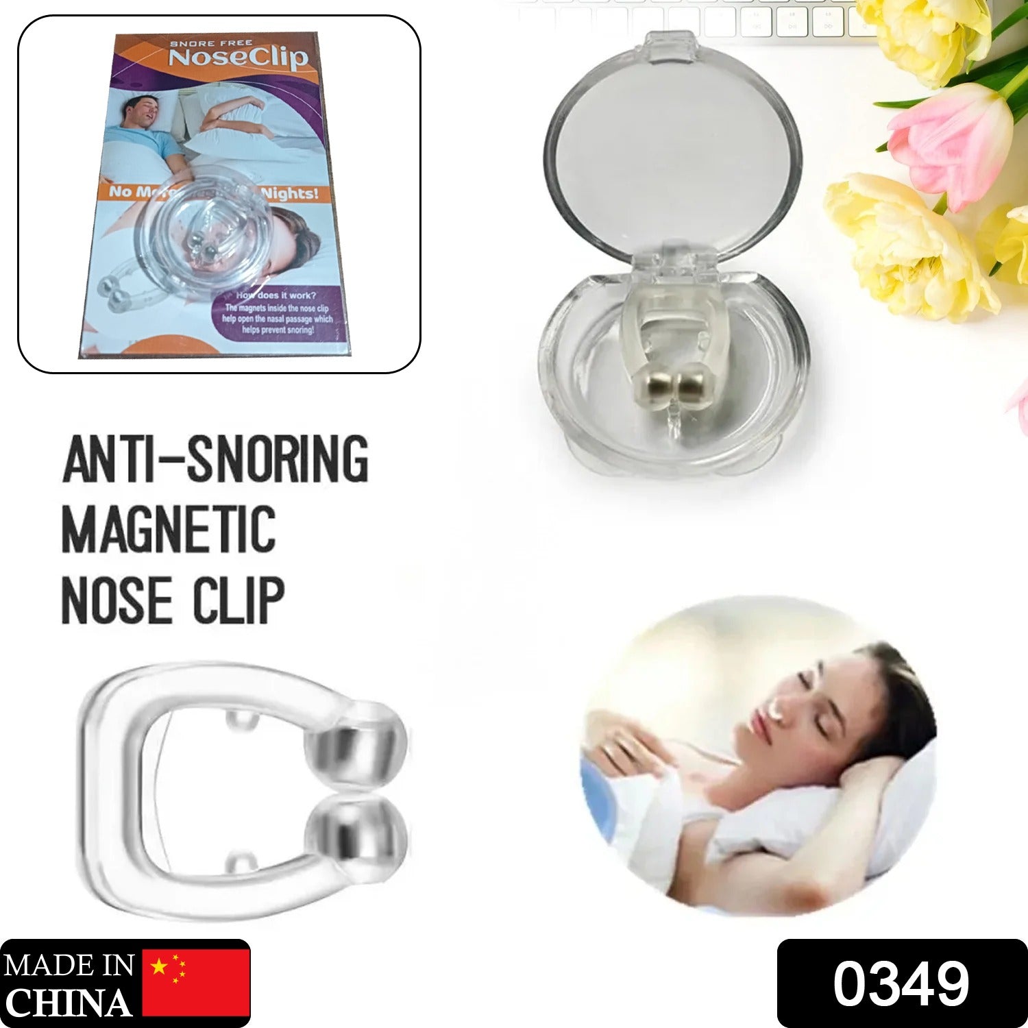 Anti-Snore Nose Clip (Silicone, 1 Pc) signaturekarts