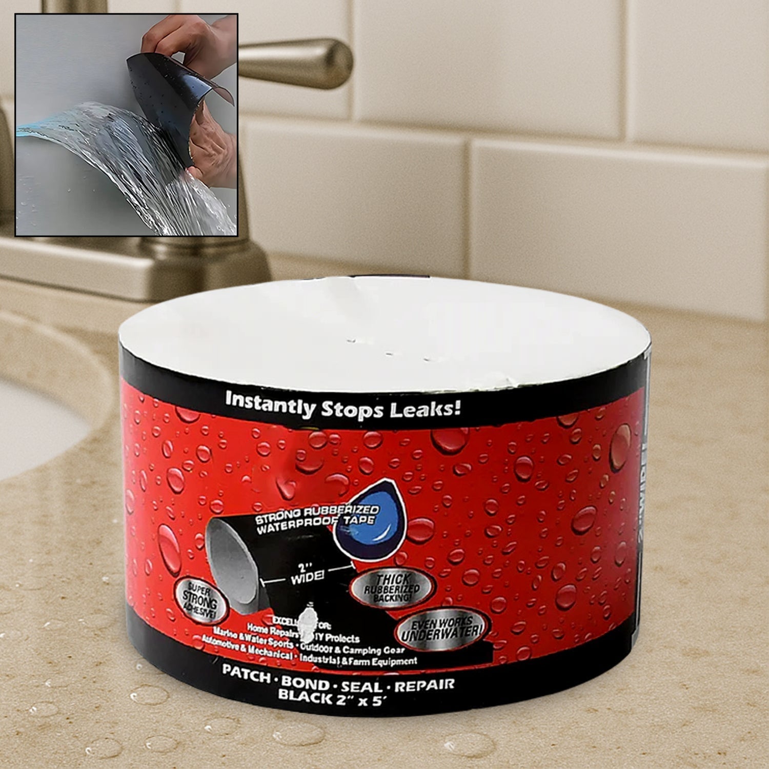 Leak-Proof Sealing Tape – Waterproof Pipe Repair & DIY, 50mm x 1.5m signaturekarts
