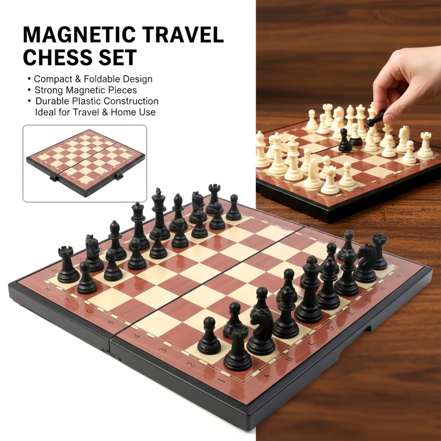Premium Portable Chess Set Plastic Chess Pieces (1 Set) The Morsignaturekarts
