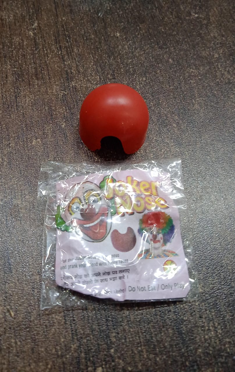 Small Plastic Joker Clown Nose toy (1 Pc / Mix Color & Design) Signaturekarts
