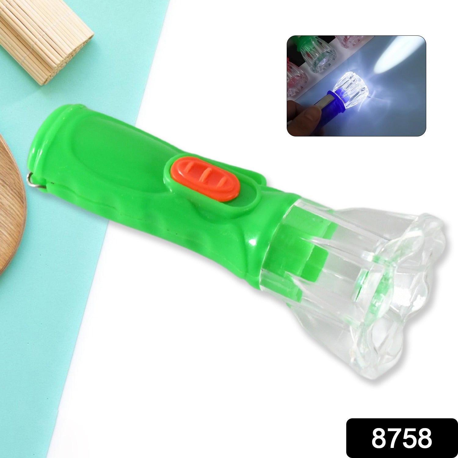 Small Plastic LED Torch – Cute & Handy Pocket Flashlight for Kids (1 Pc) signaturekarts
