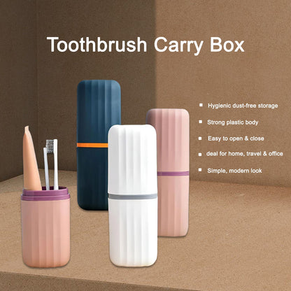 Plastic Hygienic Toothbrush Travel Portable Case (2 Pc) The Morsignaturekarts