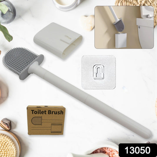 Portable Silicone Toilet Brush – Wall-Mounted, Anti-Drip Cleaner with Non-Slip Handle Signaturekarts