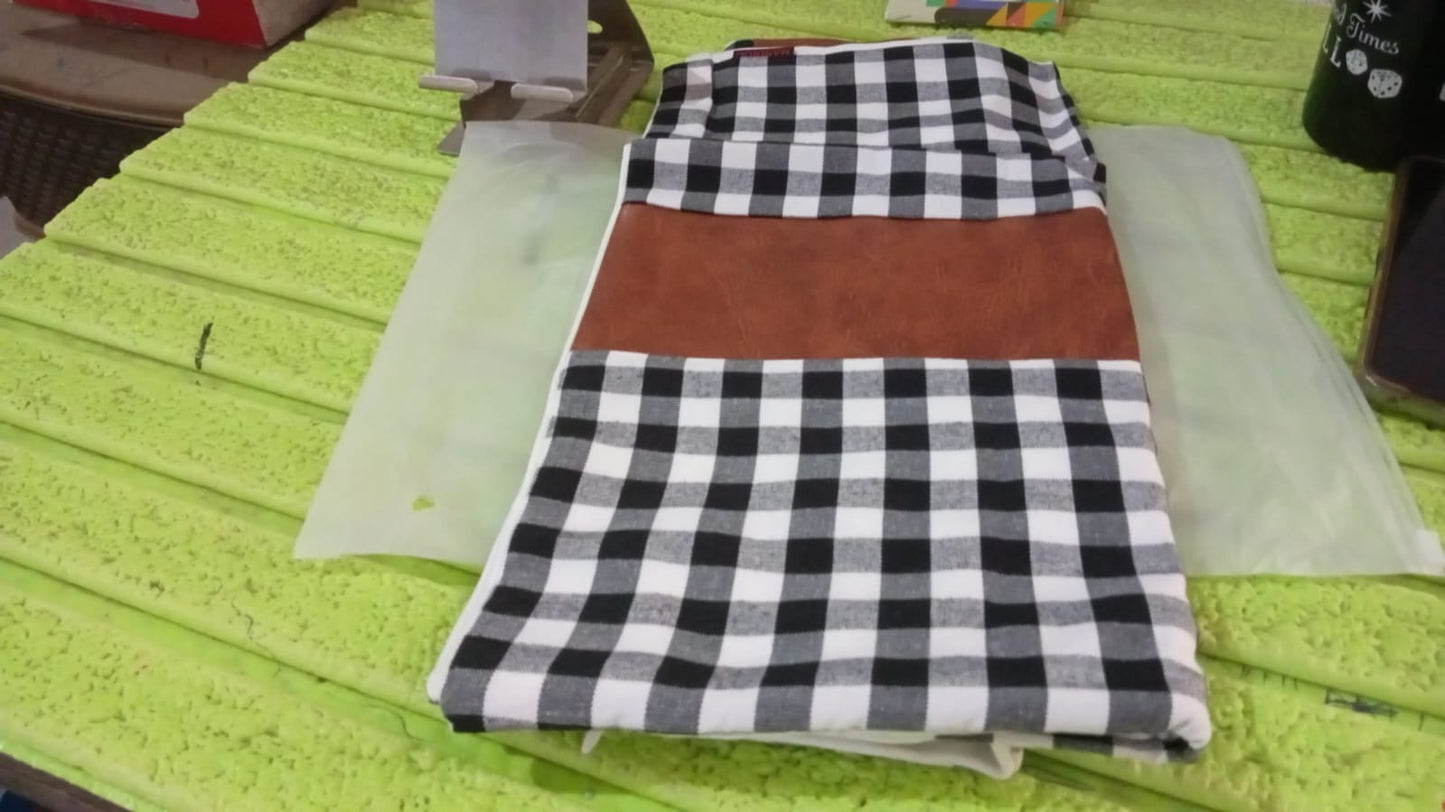 Pillow Covers, Leather & Cotton Cushion Covers (15 × 15 Inch / 1 Pair / 2 Pc) signaturekarts