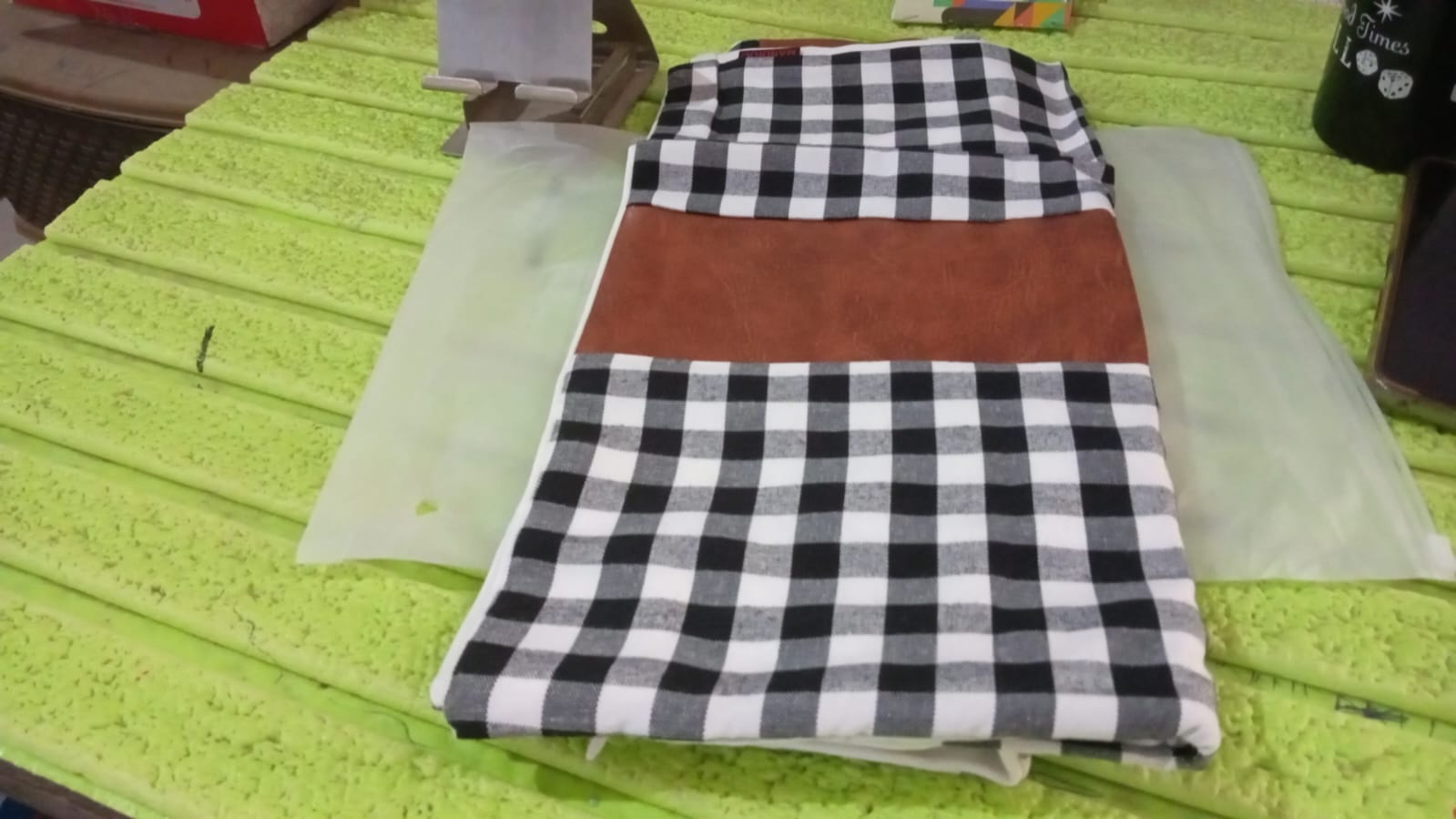 Pillow Covers, Leather & Cotton Cushion Covers (15 × 15 Inch / 1 Pair / 2 Pc) signaturekarts