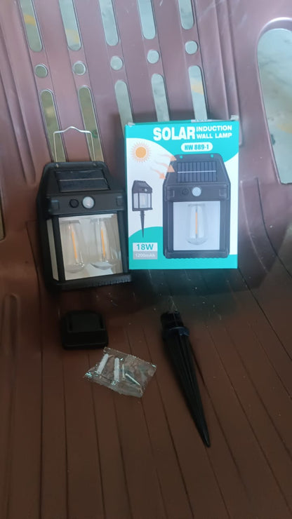 18W Solar Wall Double Lights / Lamp with 2 Modes & Motion Sensor (1 Pc) Signature kart
