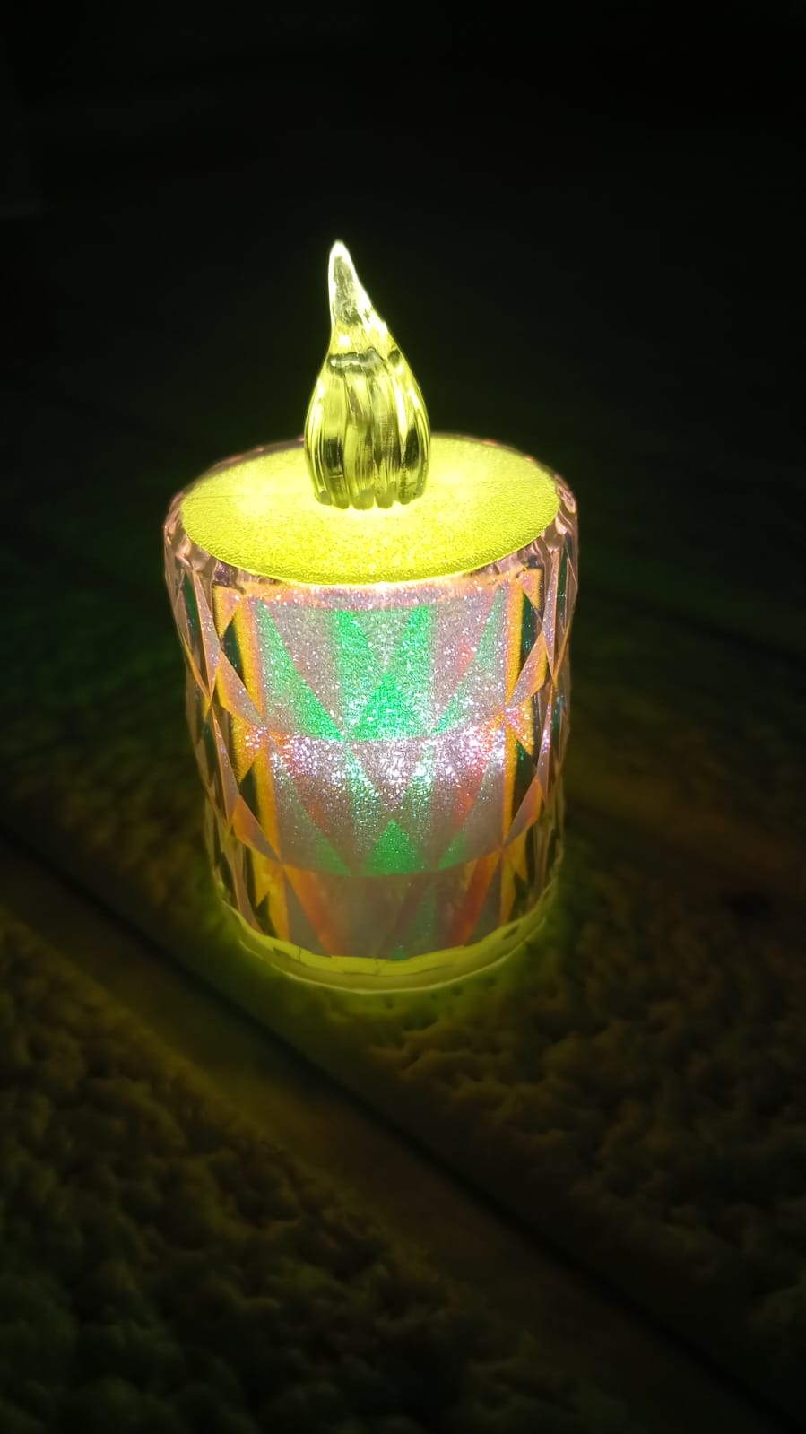 4 Pc Flameless and Smokeless Decorative Melting Candles LED Tea Light, Diwali Signaturekarts
