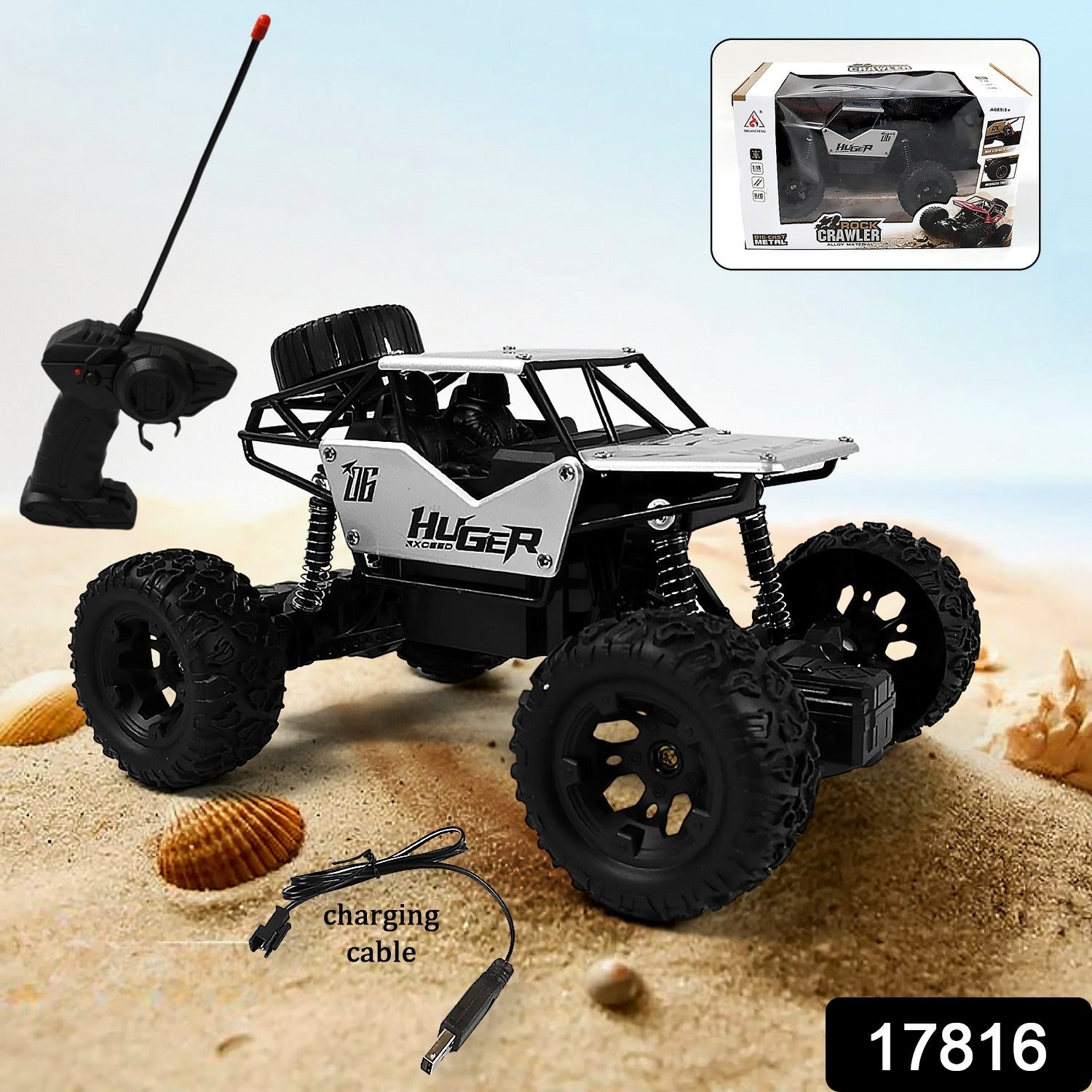 Rock Crawler Monster RC Truck – All-Terrain Rechargeable Stunt Racing Car signaturekarts