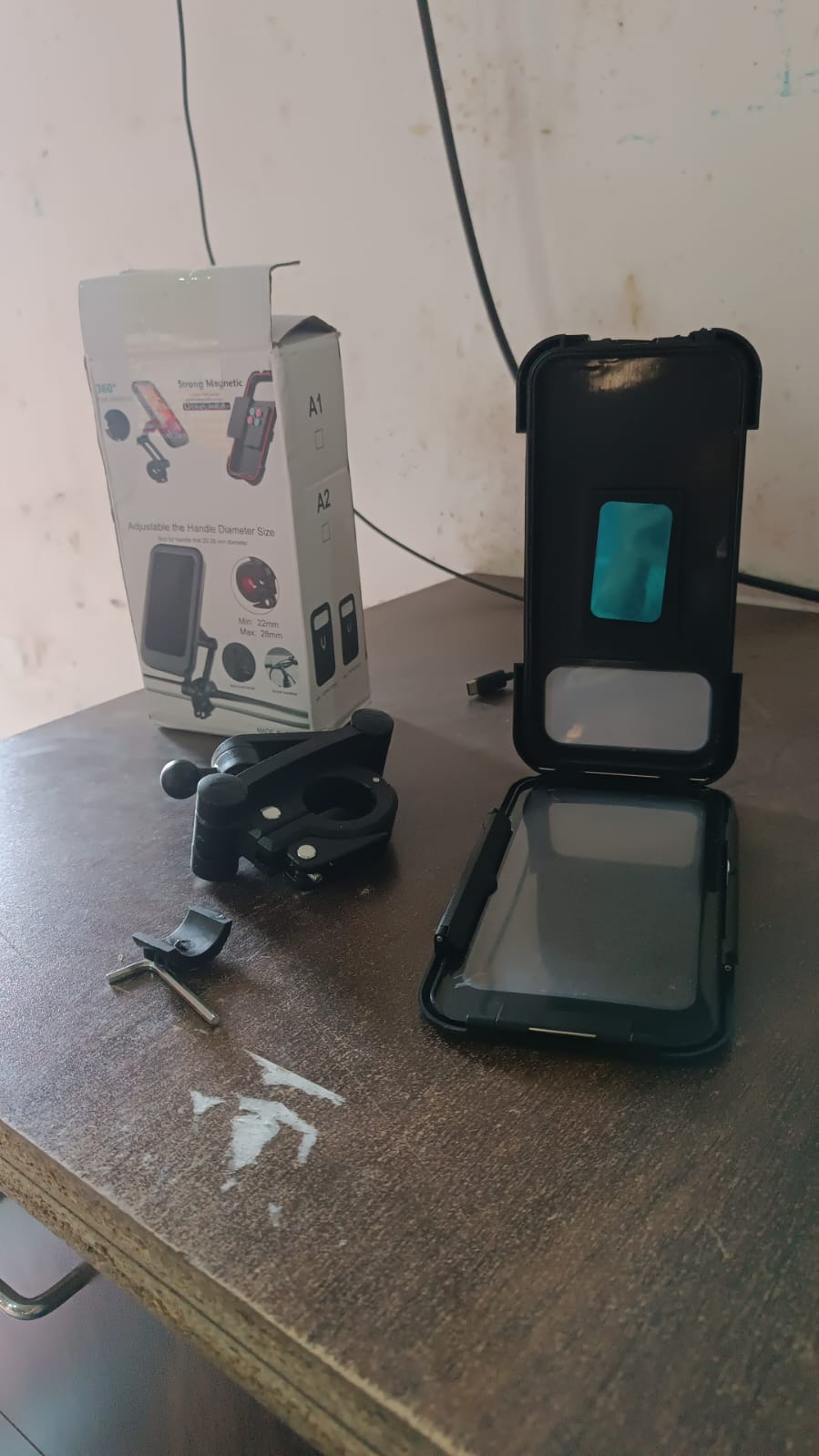 360 Rotation Bike Phone Mount Waterproof Cell Phone Holder (1 Pc) Signaturekarts