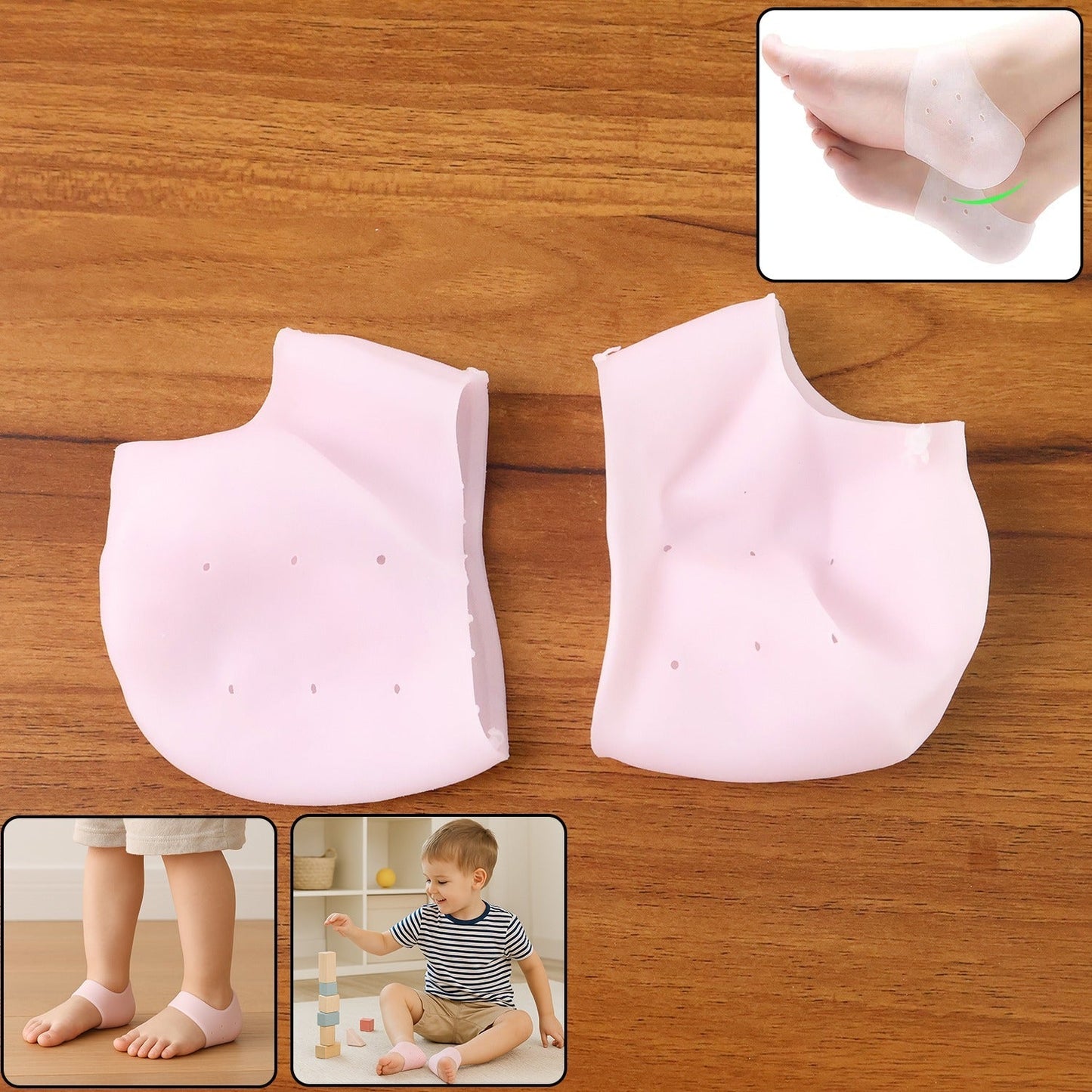 Kid Silicone Heel Protectors (1 Pair) Signature Kart