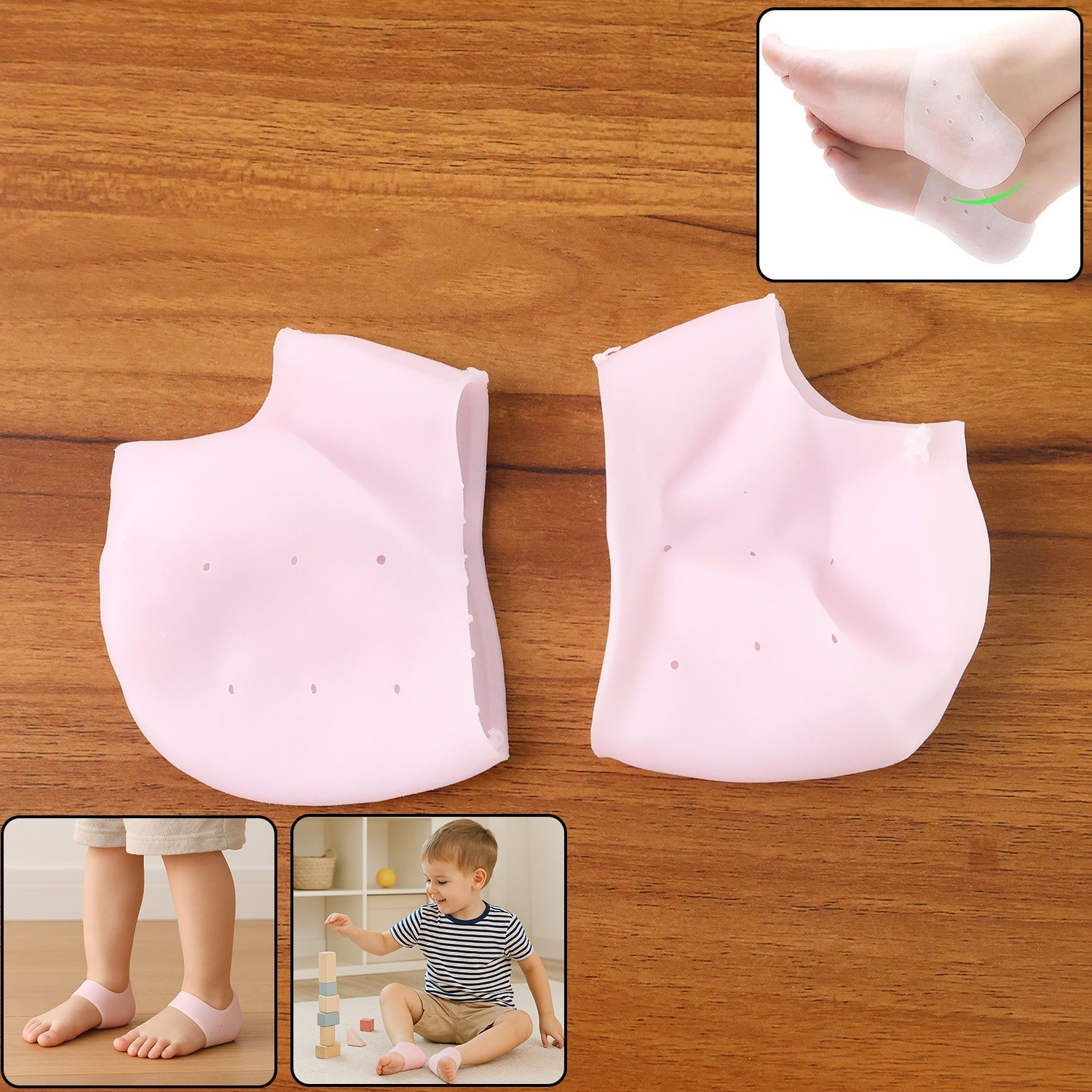 Kid Silicone Heel Protectors (1 Pair) Signature Kart