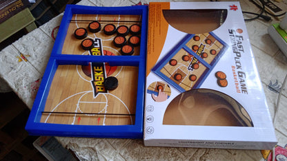Fast Sling Basketball Puck Game Paced Table Desktop Battle Ice Hockey Game signaturekarts