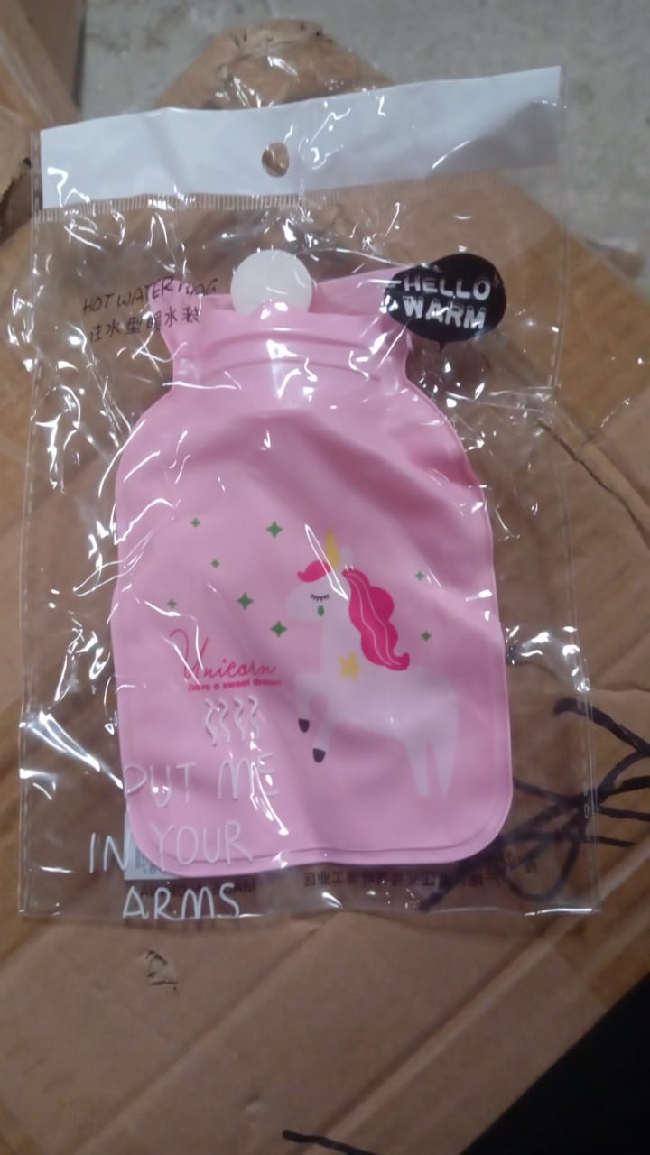 Mix-Design Printed Small Hot Water Bag – Leak-Proof Hot/Cold Therapy Pain (1 Pc) Signaturekarts