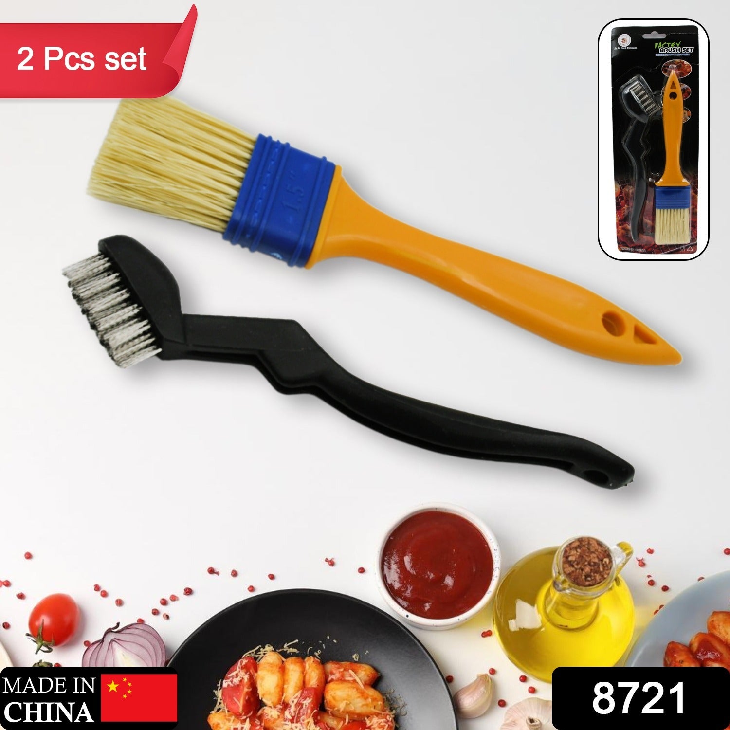 Multifunction Basting Brush – Cooking & Baking Set (2 Pcs) signaturekarts